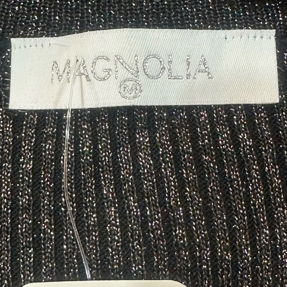 MAGNOLIA MAXI Women’s Black Sparkle Plunging Neckline Dress Size S NWT - Picture 4 of 9